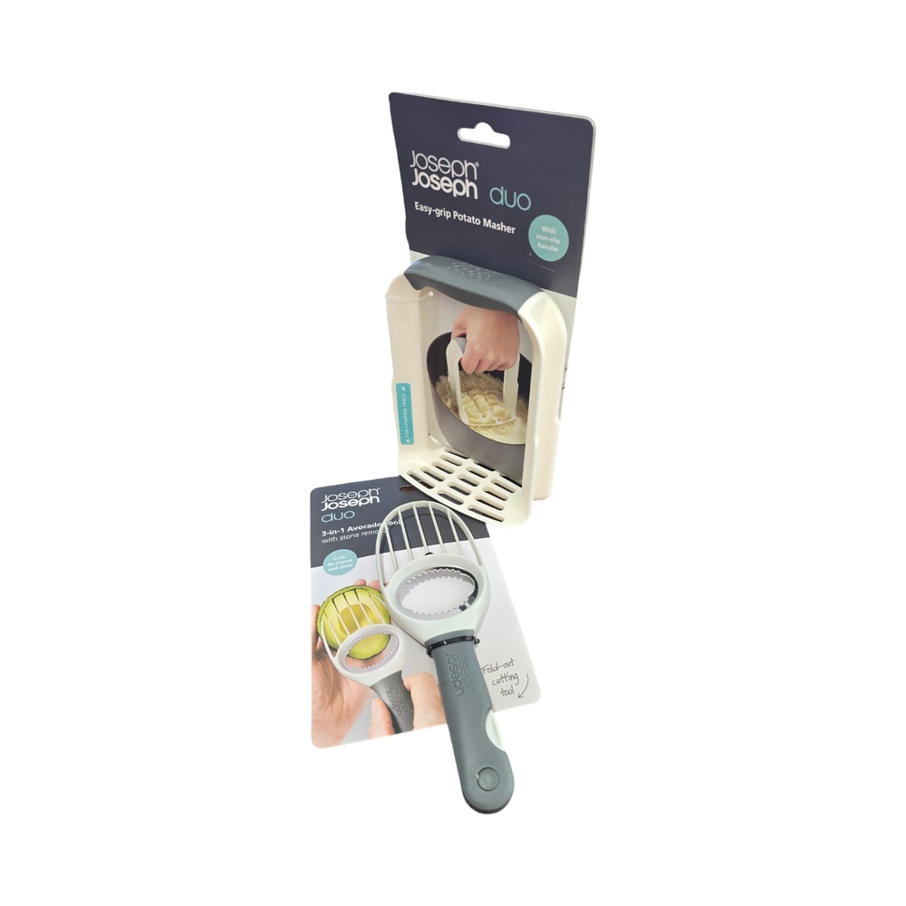 Joseph Joseph Duo Potato Masher & 3n1 Avocado Tool Set NEW